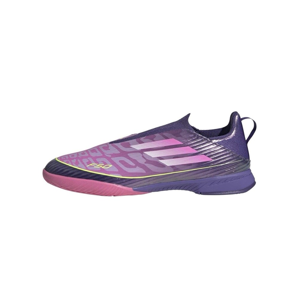 Adidas Unisex-Child F50 League Laceless Indoor Soccer Shoes Futsal 5.5Y